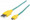 INTELLINET/Manhattan Braided Micro-USB Cable 1.8 m (6 ft.), Teal/Yellow, Part# 352703