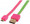 INTELLINET/Manhattan 391443 Flat Micro-USB Cable 3ft Pink/Gree, Part# 391443