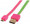 INTELLINET/Manhattan 391306 Flat Micro-USB Cable 6ft Pink/Green, Part# 391306