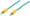 INTELLINET/Manhattan 3.5mm Braided Audio Cable Teal/Yellow, 1.8 m (6 ft.), Part# 394086