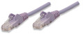 INTELLINET/Manhattan 453424 Network Cable, Cat5e, UTP 0.5 ft. (0.15 m), Purple, Part# 453424