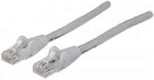 INTELLINET/Manhattan 345606 Network Cable, Cat5e, UTP 1 ft. (0.3 m), Grey, Part# 345606