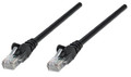 INTELLINET/Manhattan 736091 Network Cable, Cat5e, UTP 1 ft. (0.3 m), Black, Part# 736091