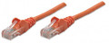 INTELLINET/Manhattan 341509 Network Cable, Cat5e, UTP1.5 ft. (0.5 m), Orange, Part# 341509