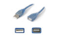 Add-onputer Peripherals, L Addon 6ft Usb 2.0 (a) Male To Female Blue Extension Cable