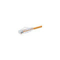 Unirise Usa, Llc Unirise Clearfit Cat6 Patch Cable, Orange, Snagless, 3ft