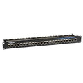 Black Boxwork Services Cat5e Feed-through Patch Panel, Shielded