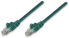 INTELLINET Network Cable, Cat5e, UTP Green, Part# 338417