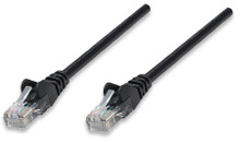 INTELLINET/Manhattan 320788 Network Cable, Cat5e, UTP 25 ft. (7.5 m), Black, Part# 320788