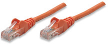 INTELLINET/Manhattan 338318 Network Cable, Cat5e, UTP 25 ft. (7.5 m), Orange, Part# 338318