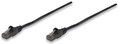 INTELLINET Network Cable, Cat6, UTP 0.5 ft. (0.15 m), Black, Part# 347389