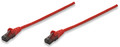 INTELLINET Network Cable, Cat6, UTP 0.5 ft. (0.15 m), Red (10 Packs), Part# 347396