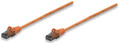 INTELLINET Network Cable, Cat6, UTP 0.5 ft. (0.15 m), Orange, Part# 347402
