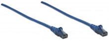INTELLINET/Manhattan 347433 Network Cable, Cat6, UTP (0.15 m), Blue, Part# 347433
