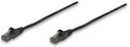 INTELLINET Network Cable, Cat6, UTP (0.3 m), Black, Part# 343312
