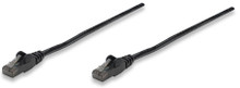 INTELLINET/Manhattan 343312 Network Cable, Cat6, UTP (0.3 m), Black, Part# 343312