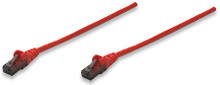INTELLINET Network Cable, Cat6, UTP (0.3 m), Red, Part# 343329