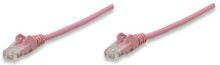 INTELLINET/Manhattan 392754 Network Cable, Cat6, UTP  1.5 ft. (0.5 m), Pink, Part# 392754