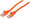 INTELLINET 342230 Network Cable, Cat6, UTP 1.5 ft. (0.5 m), Orange (10 Packs), Stock# 342230