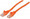 INTELLINET Network Cable, Cat6, UTP 1.5 ft. (0.5 m), Orange, Part# 342230