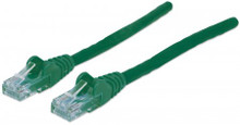 INTELLINET Network Cable, Cat6, UTP 1.5 ft. (0.5 m), Green, Part# 342469