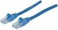 INTELLINET 342568 Network Cable, Cat6, UTP 1.5 ft. (0.5 m), Blue (10 Packs), Part# 342568