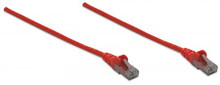 INTELLINET/Manhattan 342155 Network Cable, Cat6, UTP 5 ft. (1.5 m), Red, Part# 342155