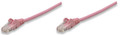 INTELLINET 392785 Network Cable, Cat6, UTP 7 ft. (2.0 m), Pink, Part# 392785