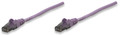 INTELLINET 393140 Network Cable, Cat6, UTP 7 ft. (2.0 m), Purple, Part# 393140