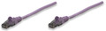INTELLINET/Manhattan 393140 Network Cable, Cat6, UTP 7 ft. (2.0 m), Purple, Part# 393140