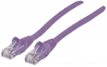 INTELLINET/Manhattan 393157 Network Cable, Cat6, UTP 10 ft. (3.0 m), Purple, Part# 393157