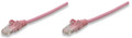 INTELLINET Network Cable, Cat6, UTP 14 ft. (5.0 m), Pink, Part# 392808