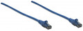 INTELLINET 342438 Network Cable, Cat6, UTP 50 ft. (15.0 m), Blue, Part# 342438