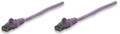 INTELLINET/Manhattan 393188 Network Cable, Cat6, UTP 50 ft. (15.0 m), Purple, Part# 393188