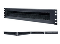 INTELLINET 19 inches Cable Entry Panel 2U, with Brush Insert, Black, Part# 712774