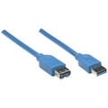 Manhattan - Strategic Superspeed Usb Extension Cable A Male / A Female, 2 M, Blue