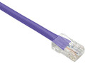 Unirise Usa, Llc Cat5e Ethernet Patch Cable, Utp, Purple, 1ft