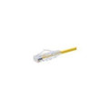 Unirise Usa, Llc Unirise Clearfit Cat6 Patch Cable, Yellow, Snagless, 1ft