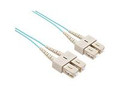 Unirise Usa, Llc 30 Meter Om3 10 Gig Fiber Optic Cable, Aqua, Pvc Jacket 50/125 Micron Multimode
