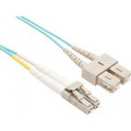 Unirise Usa, Llc 15 Meter Om3 10 Gig Fiber Optic Cable, Aqua, Pvc Jacket 50/125 Micron Multimode - FJ5GLCSC-15M