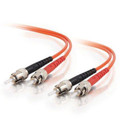 Unirise Usa, Llc Fiber Optic Patch Cable, St-st, 62.5 125 Multimode Duplex, Orange, 30m