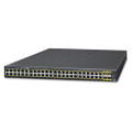 IPv6/IPv4, 48-Port Managed 802.3at POE+ Gigabit Ethernet Switch + 4-Port 100/1000X SFP (440W), Part# PN-GS-4210-48P4S