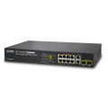 Planet 8-Port 10/100TX 802.3at PoE + 2-Port Gigabit TP/ SFP combo Web Smart Switch, Part# PN-FGSD-1008HPS