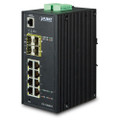 Planet Industrial 8-Port 10/100/1000T + 4-Port 100/1000X SFP Managed Switch (-40~75 Degrees C), Part# PN-IGS-12040MT