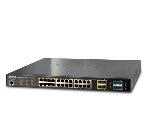 Planet Wireless AP Controller with 24-Port 802.3at PoE + 4-Port 10G ...