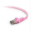 Belkinponents 7ft Cat6 Snagless Patch Cable, Utp, Pink Pvc Jacket, 23awg, 50 Micron, Gold Plat