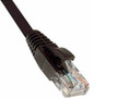 Weltron 2ft Black Snagless Cat5e Utp Patch Cable