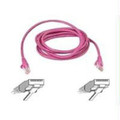 Belkin Components 5ft Cat6 Snagless Patch Cable, Utp, Pink Pvc Jacket, 23awg, 50 Micron, Gold Plat