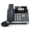 Yealink SIP-T42G 3 line Ultra Elegant IP Gigabit Desk Phone w/ (4-Port POE Switch, 4 POE Ports, 4 Extra Coil Cords) - NEW