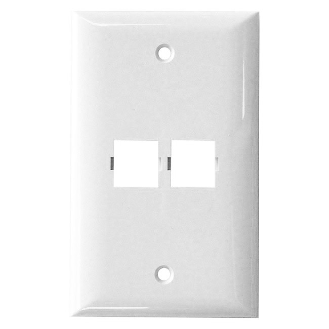 Suttle,SpeedStar,2-Port Over size Face plates SE-2-2502M-85,White Plate Smooth 